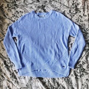Hollister light/baby blue knit sweater